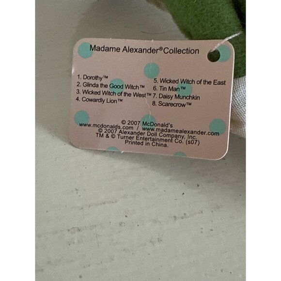 Madame Alexander Scarecrow Doll 2007 McDonalds Wizard Of Oz Collection 5.1" - Picture 3 of 3